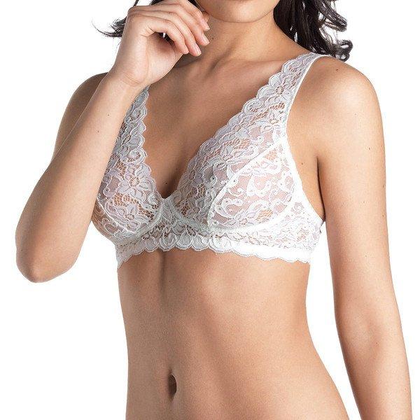 Hanro - Moments Soft Cup BH ohne Bügel, für Damen, Weiss, Größe 75/D von Hanro