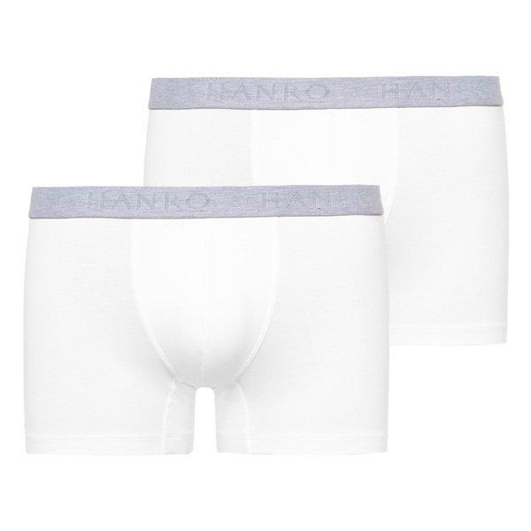 Hanro - 2er Pack Cotton Essentials Retro Short / Pant, für Herren, Weiss, Größe L von Hanro