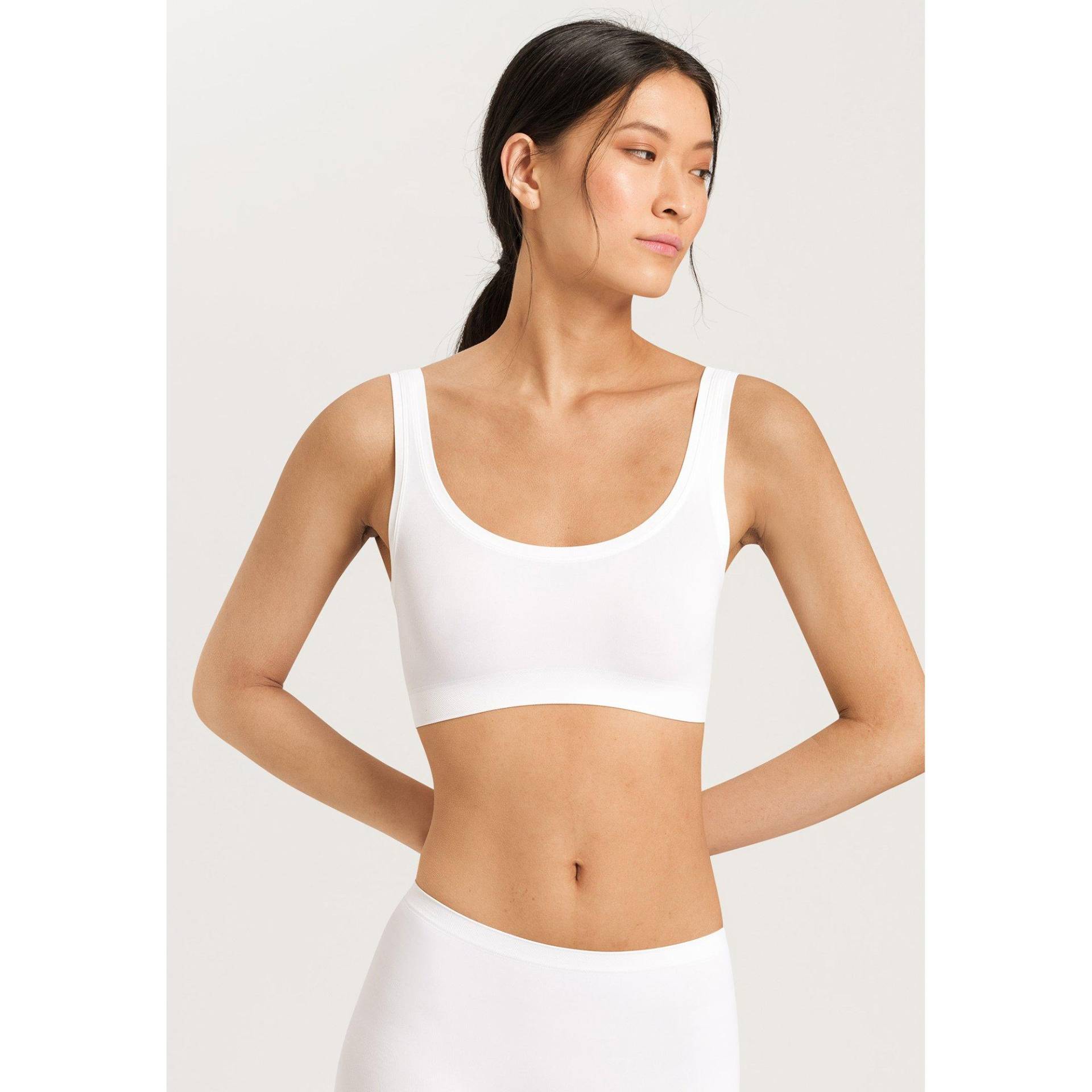 Sportlich Und Modern – Das Hanro Touch Feeling Bustier Ist Ein Allround-talent. Damen Weiss XS von HANRO