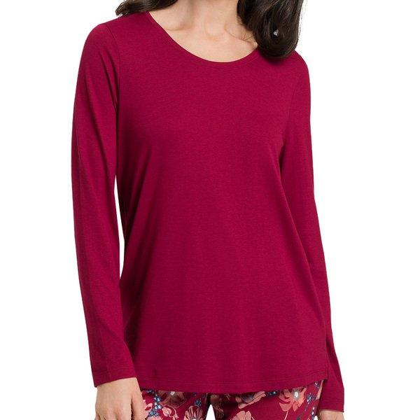 Sleep & Lounge - Schlafanzug Shirt Langarm Damen Rot L von HANRO