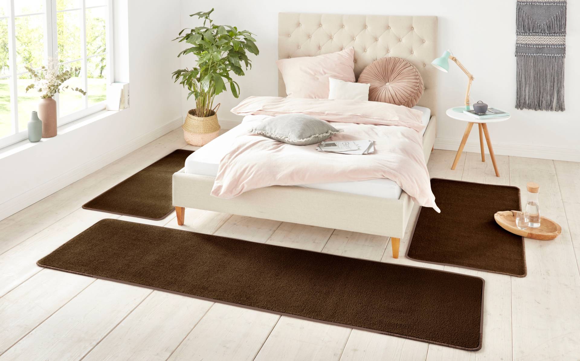 HANSE Home Bettumrandung »Shashi«, (3 tlg.), Kurzflor, Unifarben, Teppich, Bettläufer, Bettvorleger, Teppichläufer HANSE Home Bettumrandung »Shashi«, (3 tlg.), Kurzflor, Unifarben, Teppich, Bettläufer, Bettvorleger, Teppichläufer von HANSE Home