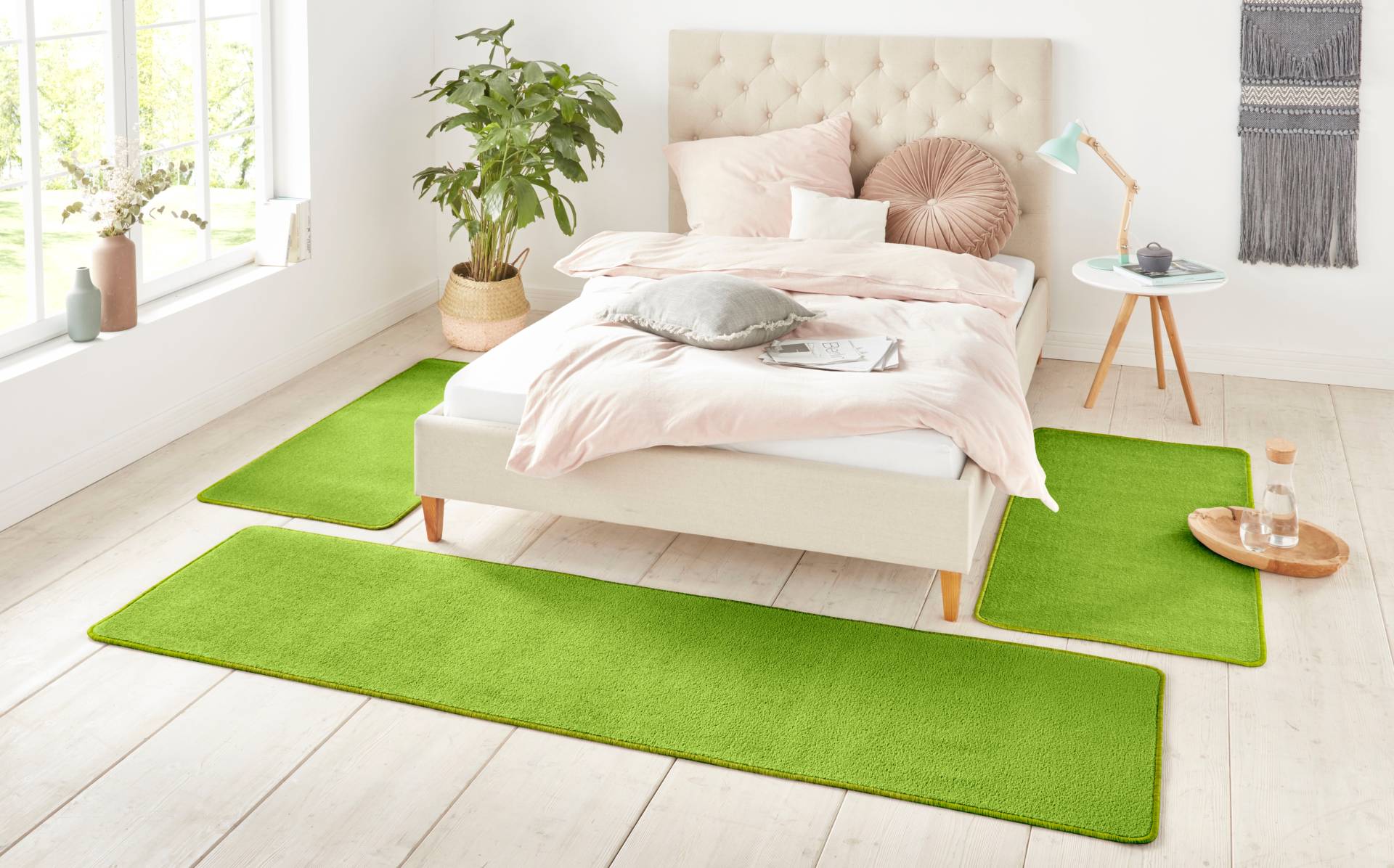 HANSE Home Bettumrandung »Shashi«, (3 tlg.), Kurzflor, Unifarben, Teppich, Bettläufer, Bettvorleger, Teppichläufer HANSE Home Bettumrandung »Shashi«, (3 tlg.), Kurzflor, Unifarben, Teppich, Bettläufer, Bettvorleger, Teppichläufer von HANSE Home