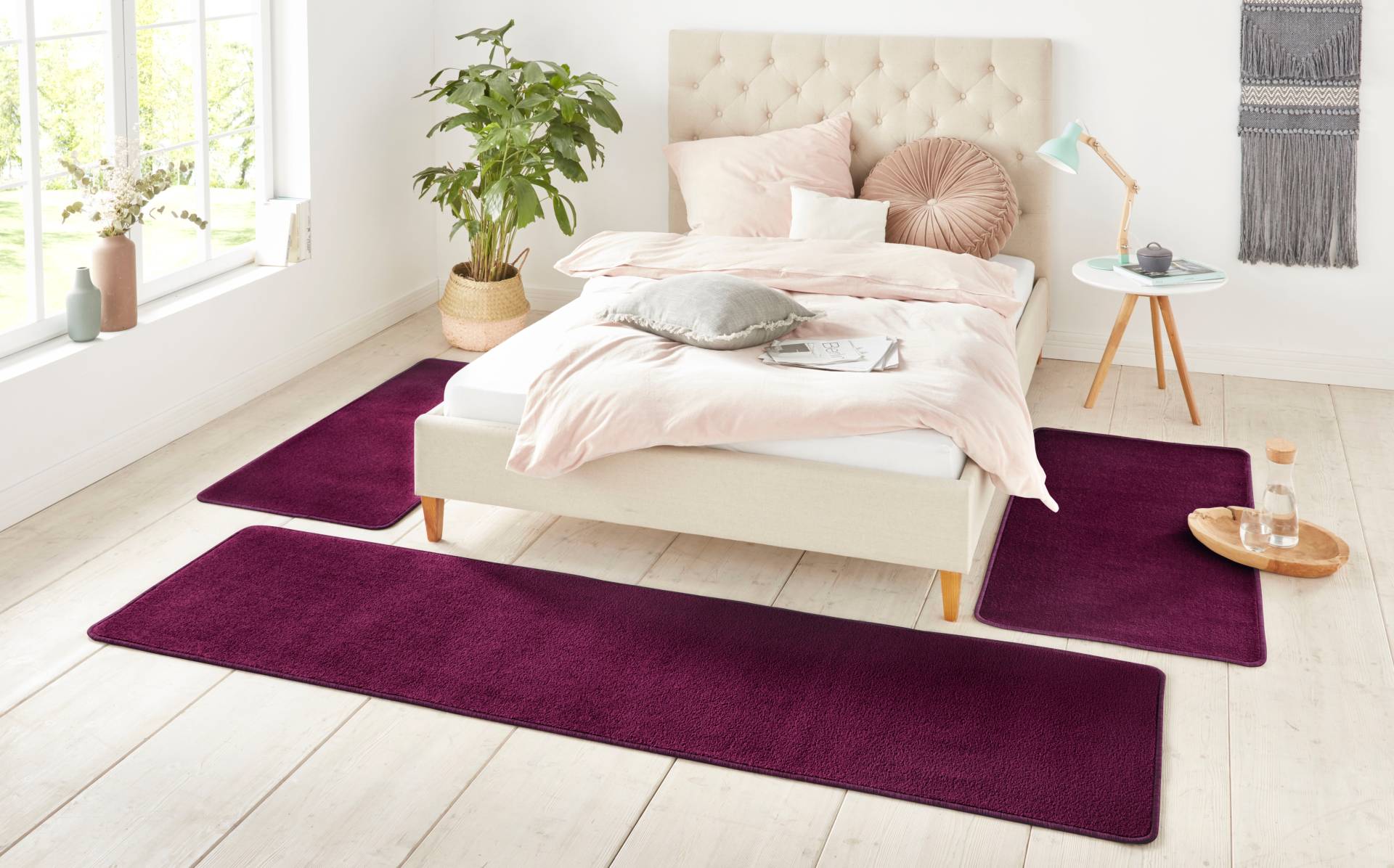 HANSE Home Bettumrandung »Shashi«, (3 tlg.), Kurzflor, Unifarben, Teppich, Bettläufer, Bettvorleger, Teppichläufer HANSE Home Bettumrandung »Shashi«, (3 tlg.), Kurzflor, Unifarben, Teppich, Bettläufer, Bettvorleger, Teppichläufer von HANSE Home