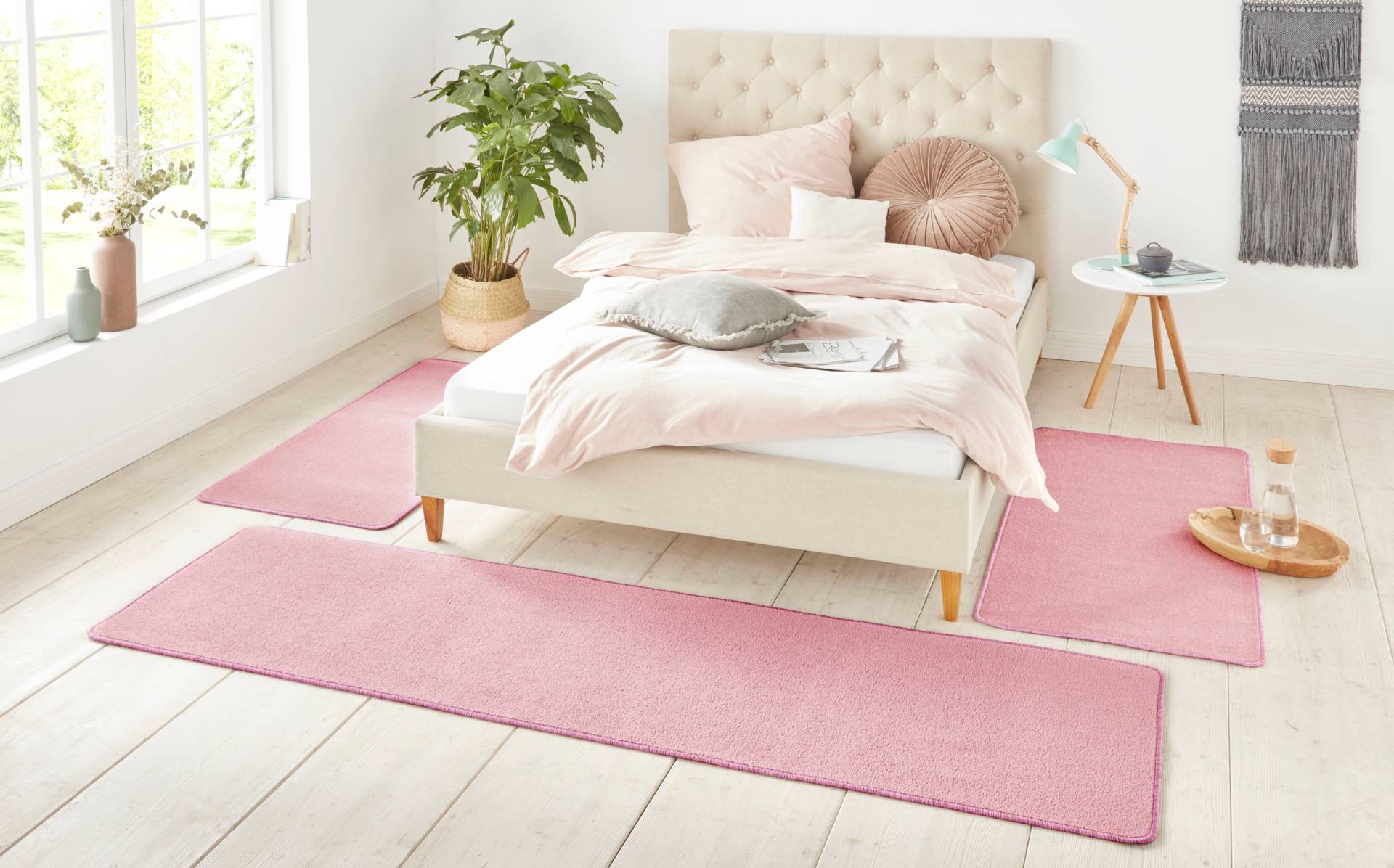 HANSE Home Bettumrandung »Shashi«, (3 tlg.), Kurzflor, Unifarben, Teppich, Bettläufer, Bettvorleger, Teppichläufer HANSE Home Bettumrandung »Shashi«, (3 tlg.), Kurzflor, Unifarben, Teppich, Bettläufer, Bettvorleger, Teppichläufer von HANSE Home