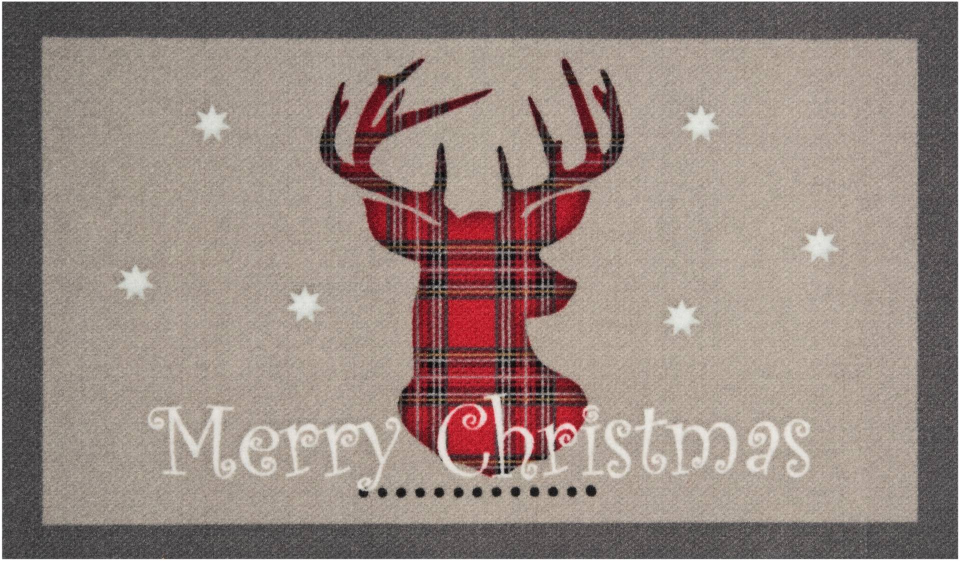 HANSE Home Fussmatte »Christmas Reindeer«, rechteckig, 7 mm Höhe, mit Spruch, Schrift Design, Robust, Rutschfest, Weihnachten, Waschbar HANSE Home Fussmatte »Christmas Reindeer«, rechteckig, 7 mm Höhe, mit Spruch, Schrift Design, Robust, Rutschfest, Weihnachten, Waschbar von HANSE Home