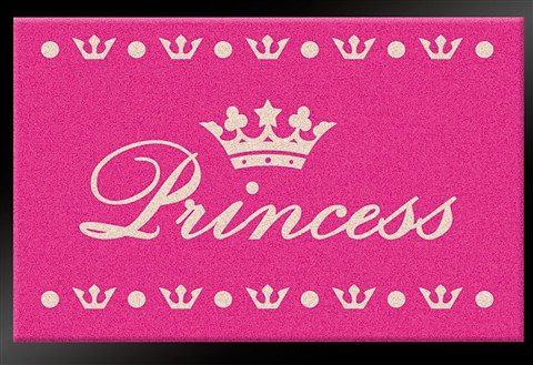 HANSE Home Fussmatte »Princess«, rechteckig, 6 mm Höhe, mit Spruch, Schrift, Robust, Pflegeleicht, Rutschhemmend, Prinzessin von HANSE Home