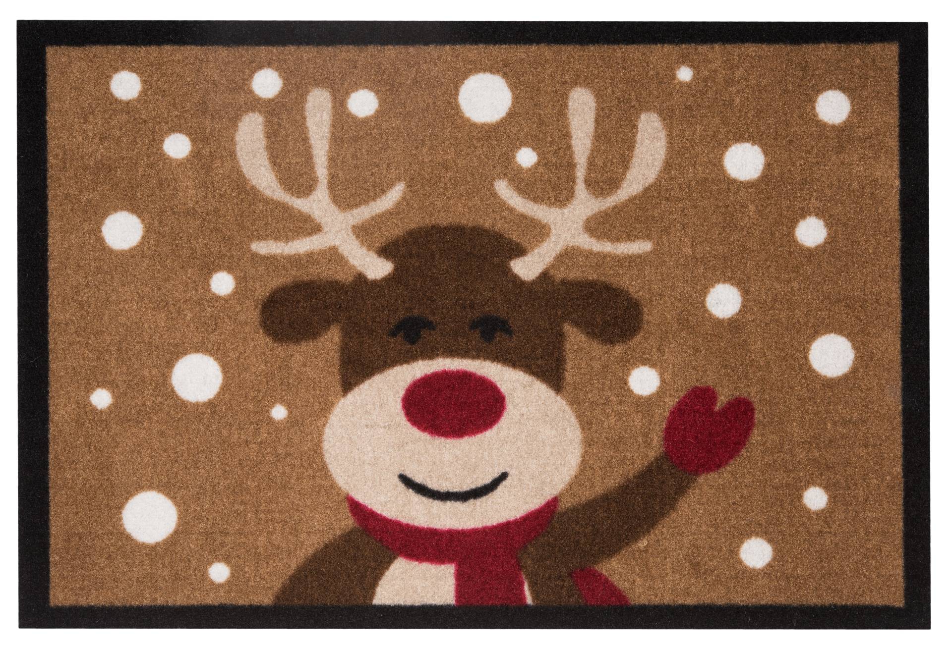 HANSE Home Fussmatte »Reindeer«, rechteckig, In- & Outdoor, Rutschfest, Rentier-Motiv, Waschbar, Wetterfest, Flur von HANSE Home