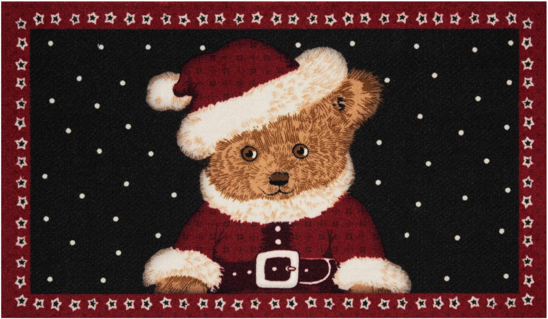 HANSE Home Fussmatte »Teddybear«, rechteckig, Tier Motiv, Robust, Rutschfest, Weihnachten, Bär, Waschbar von HANSE Home