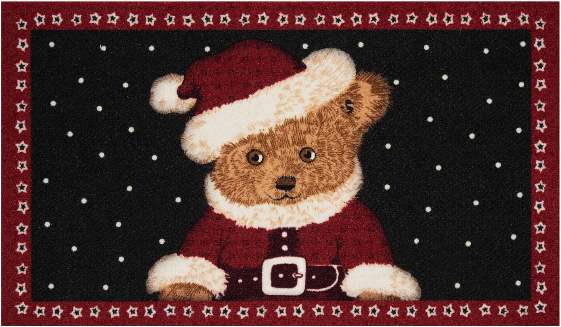 HANSE Home Fussmatte »Teddybear«, rechteckig, 7 mm Höhe, Tier Motiv, Robust, Rutschfest, Weihnachten, Bär, Waschbar von HANSE Home