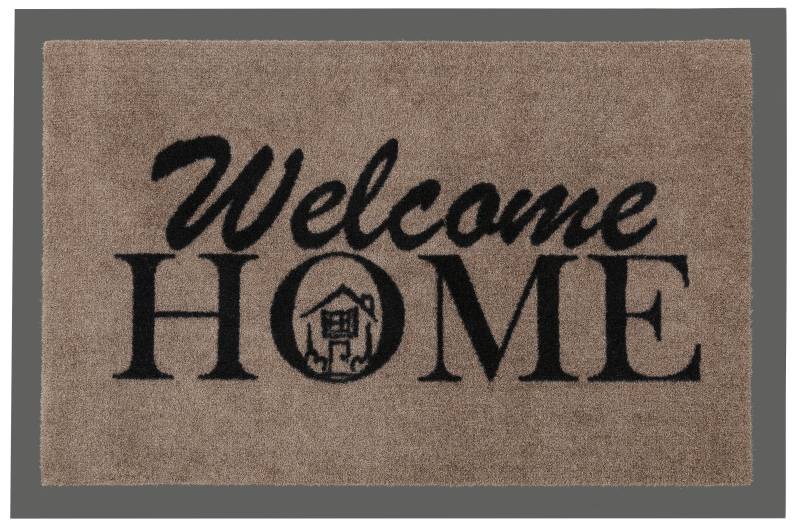 HANSE Home Fussmatte »Welcome Home«, rechteckig, 7 mm Höhe, mit Spruch, Schrift Design, waschbar, Robust, Eingang, Rutschfest von HANSE Home