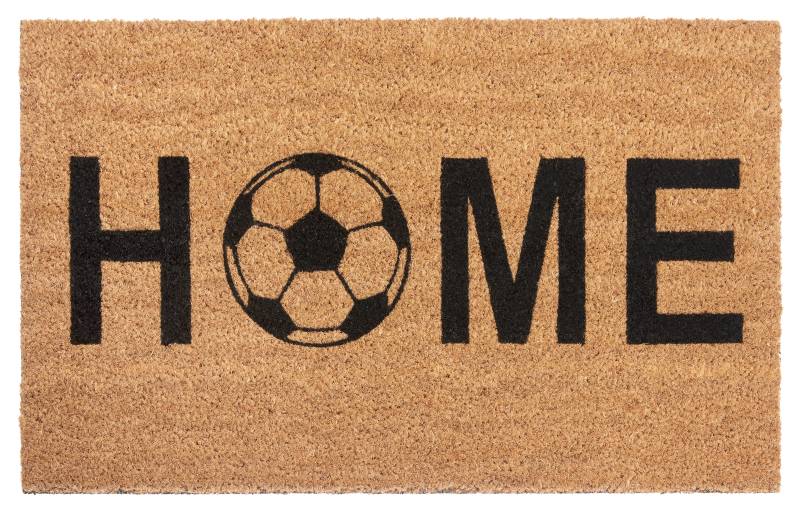 HANSE Home Fussmatte »Kokos Home Soccer«, rechteckig, Strapazierfähig, pflegeleicht, robust, wetterfest, UV-beständig von HANSE Home