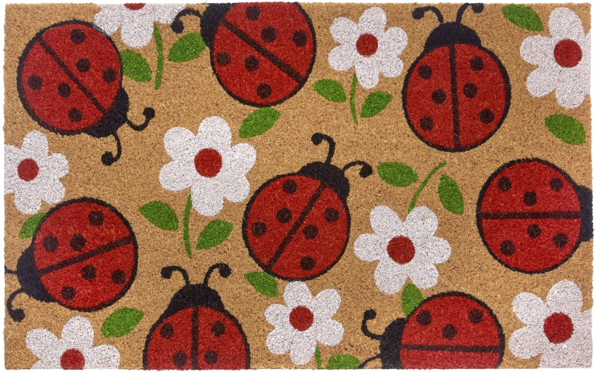 HANSE Home Fussmatte »Lady Beetle«, rechteckig, 15 mm Höhe, Kokos, Schmutzfangmatte, Outdoor, Rutschfest, Innen, Kokosmatte, Flur von HANSE Home