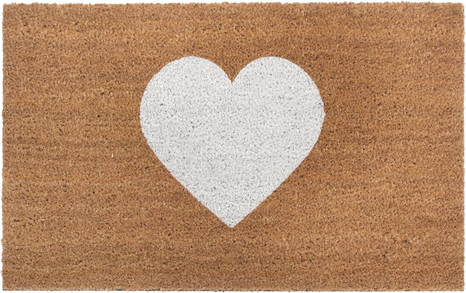 HANSE Home Fussmatte »Mix Mats Kokos Heart«, rechteckig, Kokos, Schmutzfangmatte, Outdoor, Rutschfest, Innen, Kokosmatte, Flur von HANSE Home