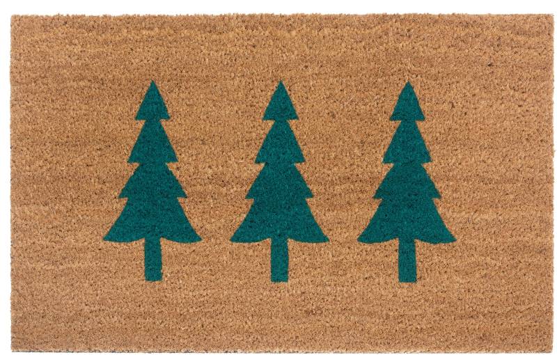 HANSE Home Fussmatte »Mix Mats Kokos Pine Trees«, rechteckig, Weihnachten, Schmutzfangmatte, Outdoor, Rutschfest, Innen, Kokosmatte von HANSE Home