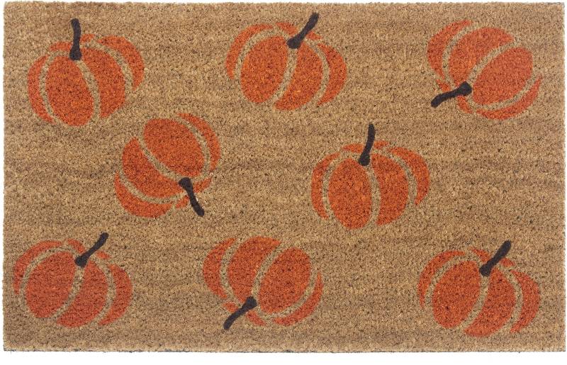 HANSE Home Fussmatte »Mix Mats Kokos Pumpkins«, rechteckig, 15 mm Höhe, Kokos, Schmutzfangmatte, Outdoor, Rutschfest, Innen, Kokosmatte, Flur von HANSE Home