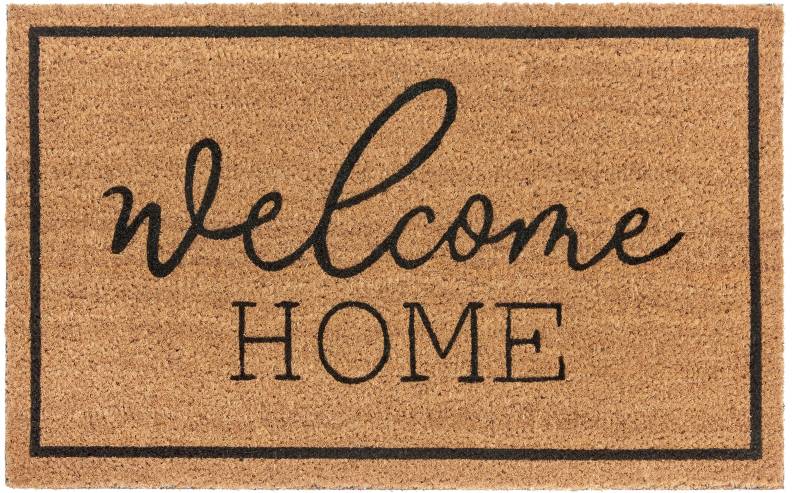 HANSE Home Fussmatte »Mix Mats Kokos Welcome Home«, rechteckig, 15 mm Höhe, Kokos, Schmutzfangmatte, Outdoor, Rutschfest, Innen, Kokosmatte, Flur von HANSE Home