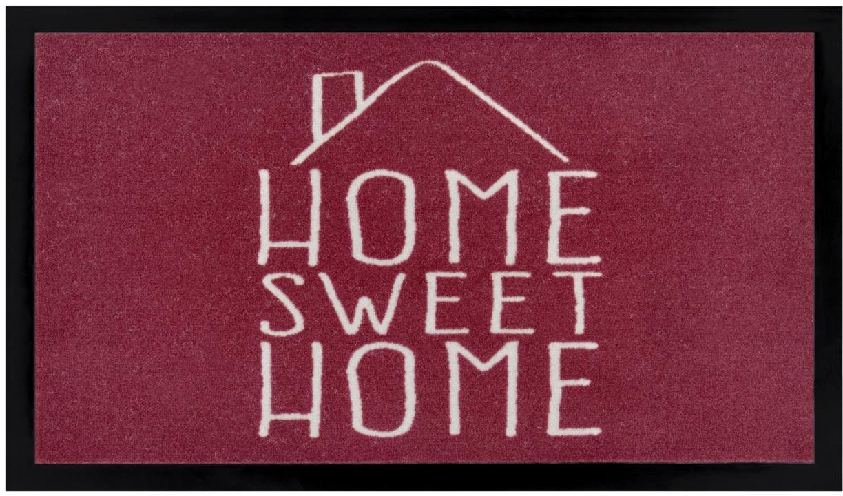 HANSE Home Fussmatte »Sweet Home«, rechteckig, 5 mm Höhe, mit Spruch, Schrift Design, waschbar, Robust, Pflegeleicht, Rutschfest von HANSE Home