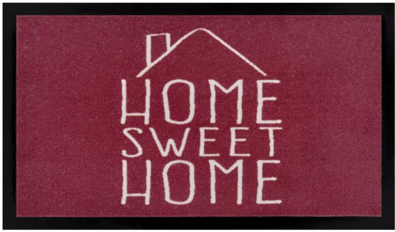 HANSE Home Fussmatte »Sweet Home«, rechteckig, mit Spruch, Schrift Design, waschbar, Robust, Pflegeleicht, Rutschfest von HANSE Home