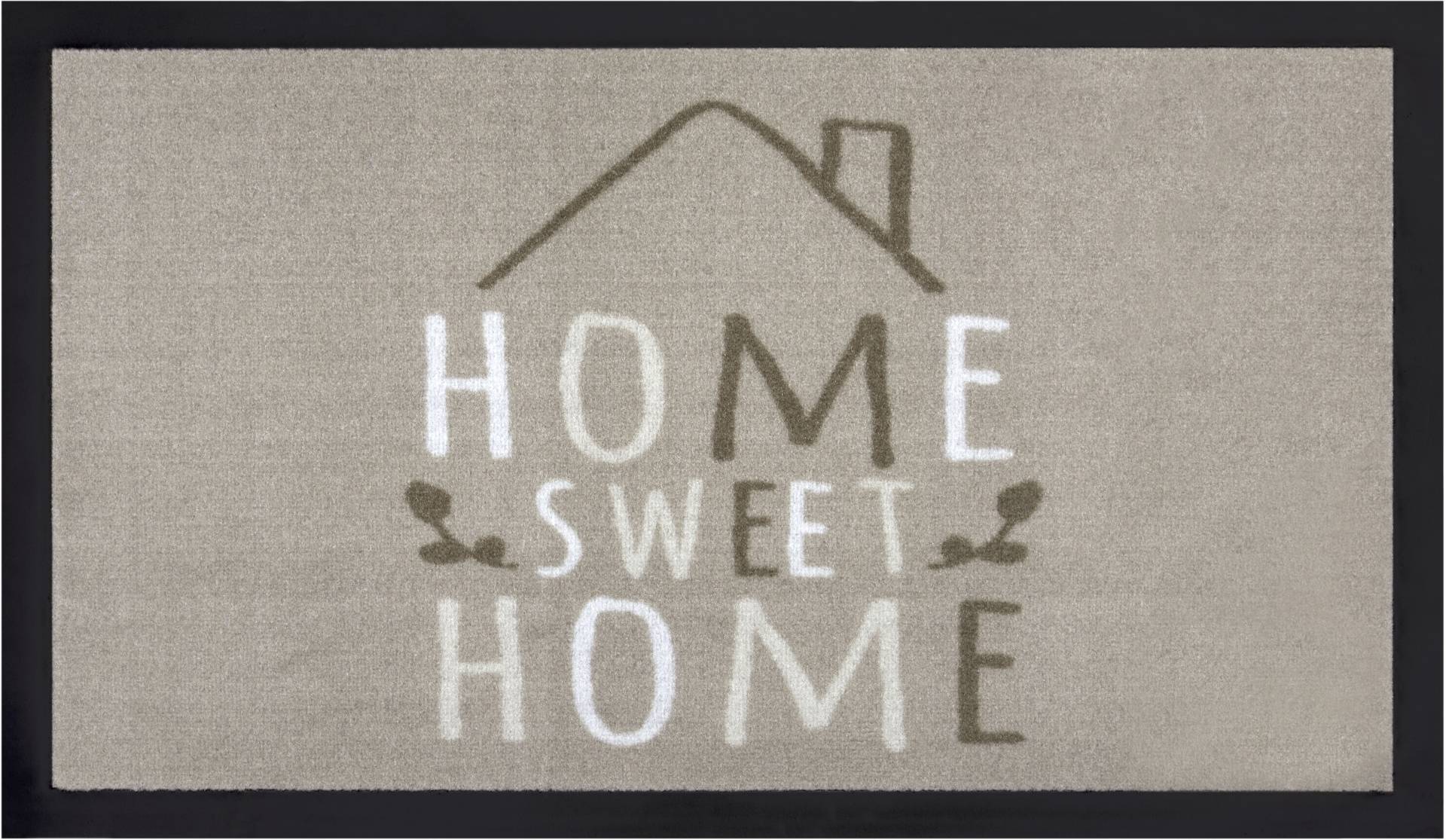 HANSE Home Fussmatte »Sweet Home 2«, rechteckig, 5 mm Höhe, mit Spruch, Schrift Design, waschbar, Robust, Pflegeleicht, Rutschfest von HANSE Home