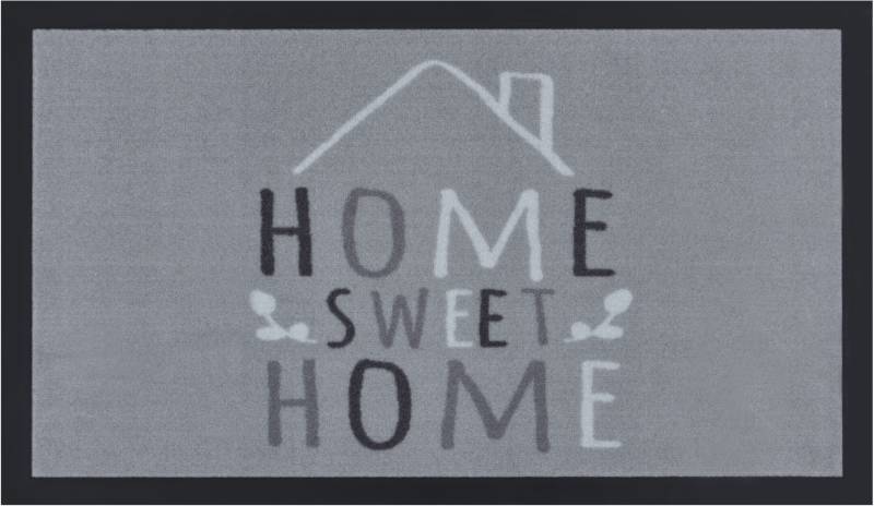 HANSE Home Fussmatte »Sweet Home 2«, rechteckig, 5 mm Höhe, mit Spruch, Schrift Design, waschbar, Robust, Pflegeleicht, Rutschfest von HANSE Home