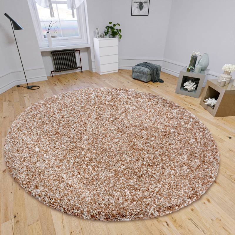 HANSE Home Hochflor-Teppich »Shag«, rund, 35 mm Höhe, Hochflor, Shaggy, pflegeleicht, flauschig, weich von HANSE Home