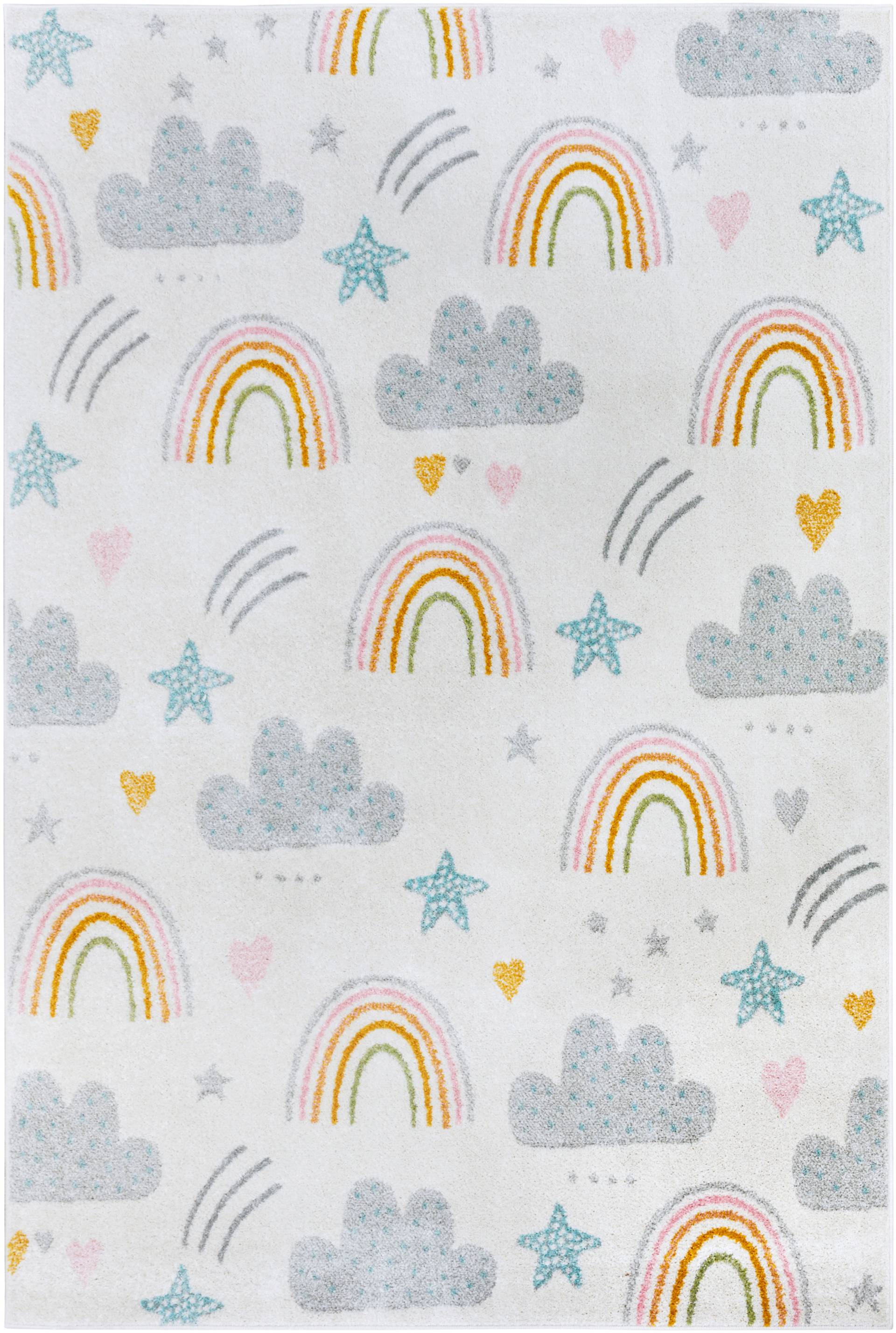 HANSE Home Kinderteppich »Adventures Rainbow Clouds«, rechteckig, Spielteppich, weich, Kinderzimmer, Kurzflor, Spielunterlage, Teppich von HANSE Home