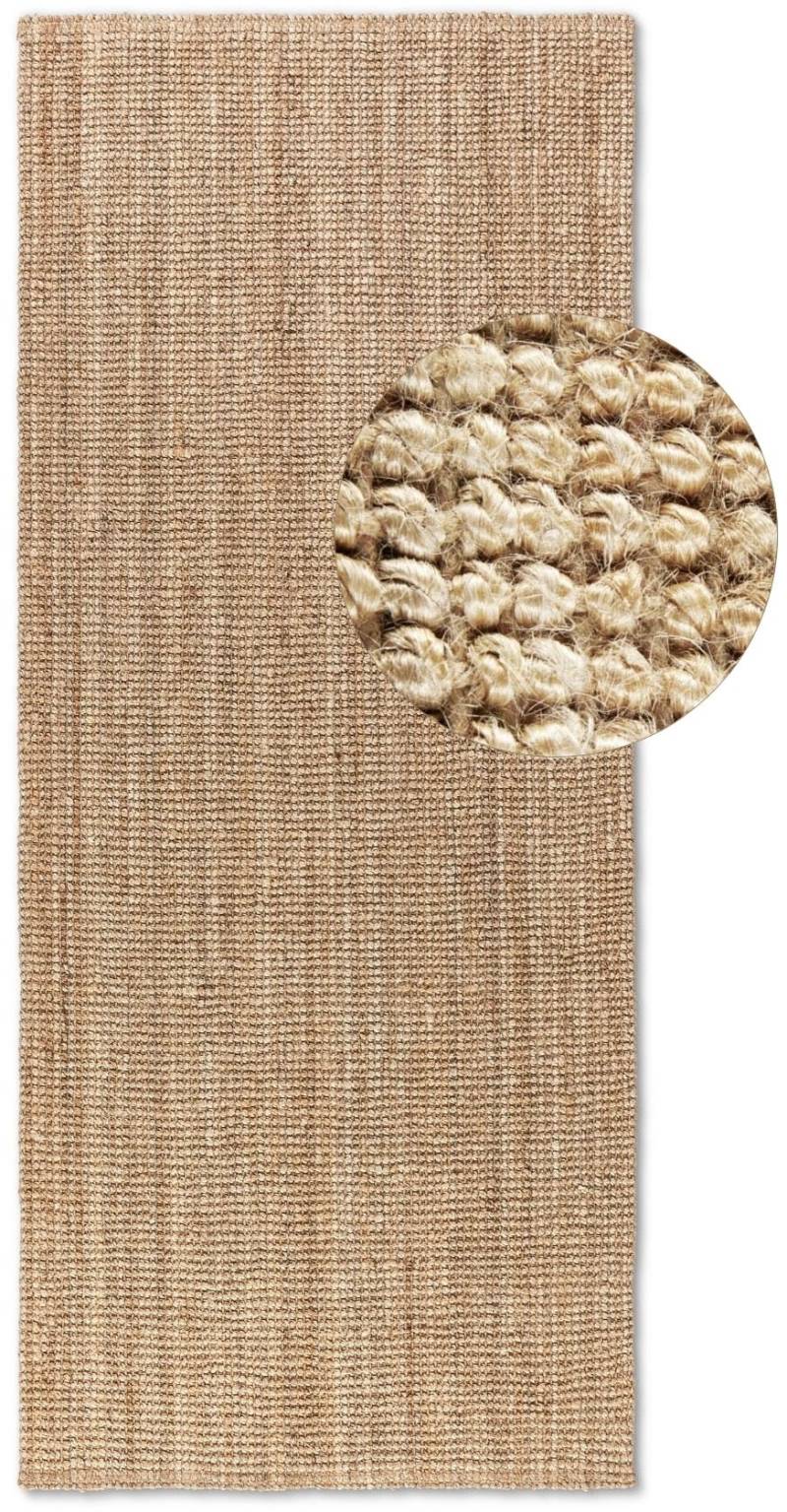 HANSE Home Teppich »Jaipur«, rechteckig, 10 mm Höhe, Jute, Natur, Wohnzimmer, Esszimmer, Schlafzimmer, Flur, Läufer, Boho von HANSE Home