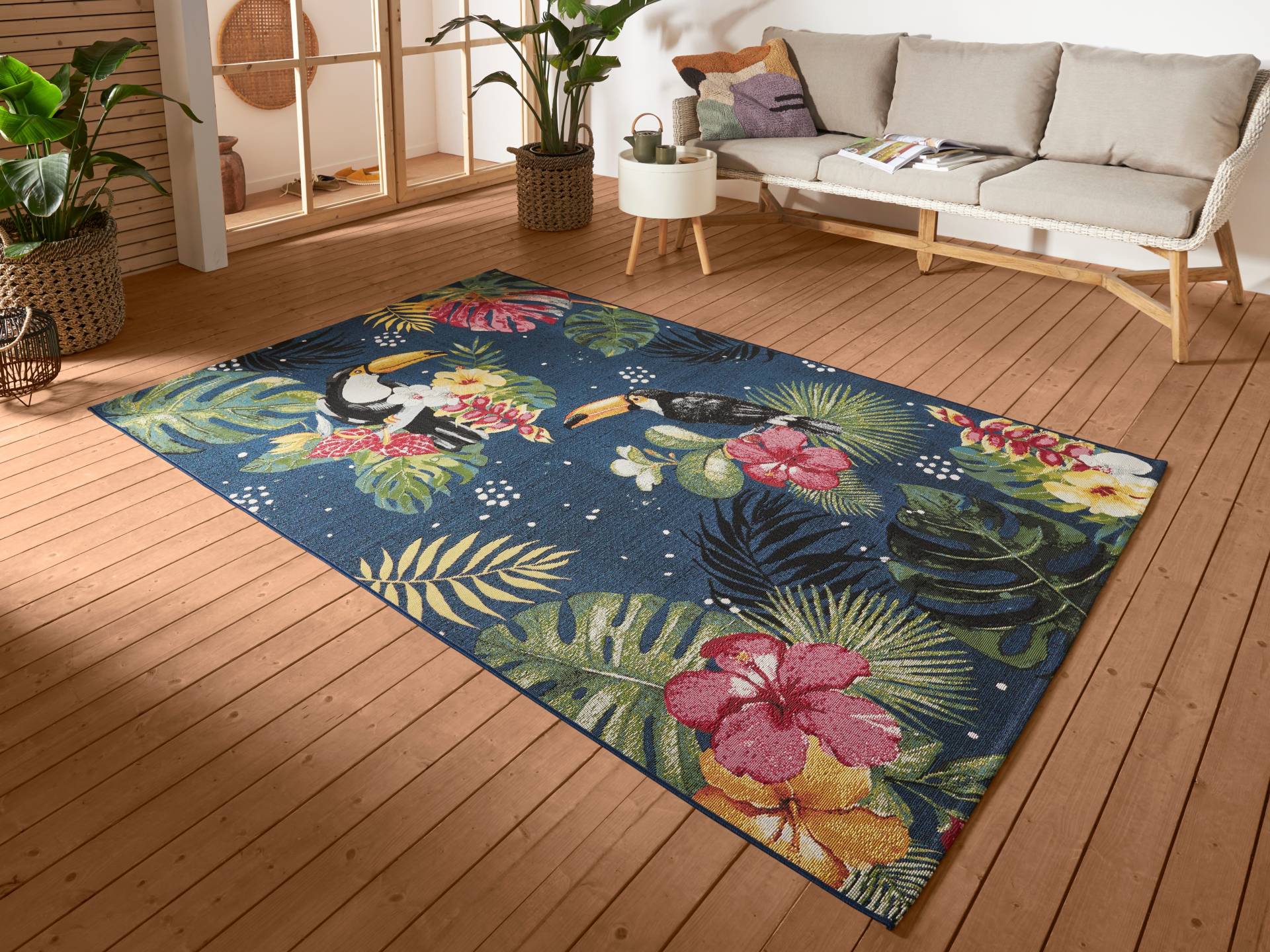 HANSE Home Outdoorteppich »Tropical Dream«, rechteckig, 3 mm Höhe, In-& Outdoor, Teppich, Wetterfest, Balkon, Garten, Wohnzimmer, Floral HANSE Home Outdoorteppich »Tropical Dream«, rechteckig, 3 mm Höhe, In-& Outdoor, Teppich, Wetterfest, Balkon, Garten, Wohnzimmer, Floral von HANSE Home