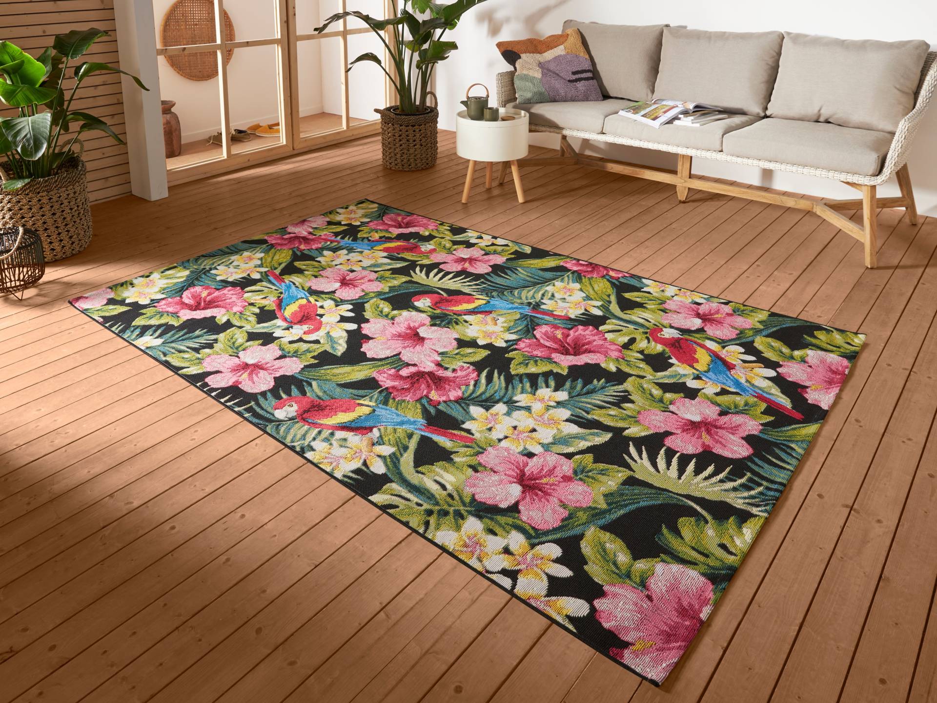 HANSE Home Outdoorteppich »Tropical Feeling«, rechteckig, 3 mm Höhe, In-& Outdoor, Teppich, Wetterfest, Balkon, Garten, Wohnzimmer, Floral HANSE Home Outdoorteppich »Tropical Feeling«, rechteckig, 3 mm Höhe, In-& Outdoor, Teppich, Wetterfest, Balkon, Garten, Wohnzimmer, Floral von HANSE Home