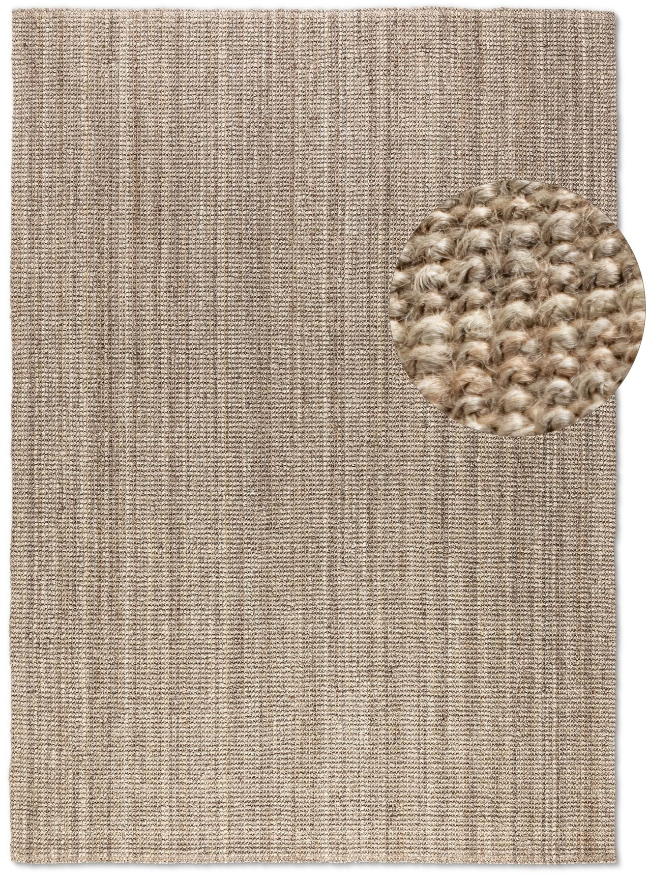 HANSE Home Teppich »Jaipur«, rechteckig, 10 mm Höhe, Jute, Natur, Wohnzimmer, Esszimmer, Schlafzimmer, Flur, Läufer, Boho von HANSE Home