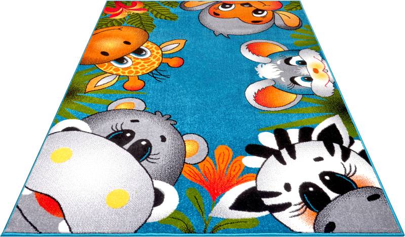 HANSE Home Teppich »Jungle Crew«, rechteckig, Farbenfrohes Design, Spielunterlage, Tiere von HANSE Home