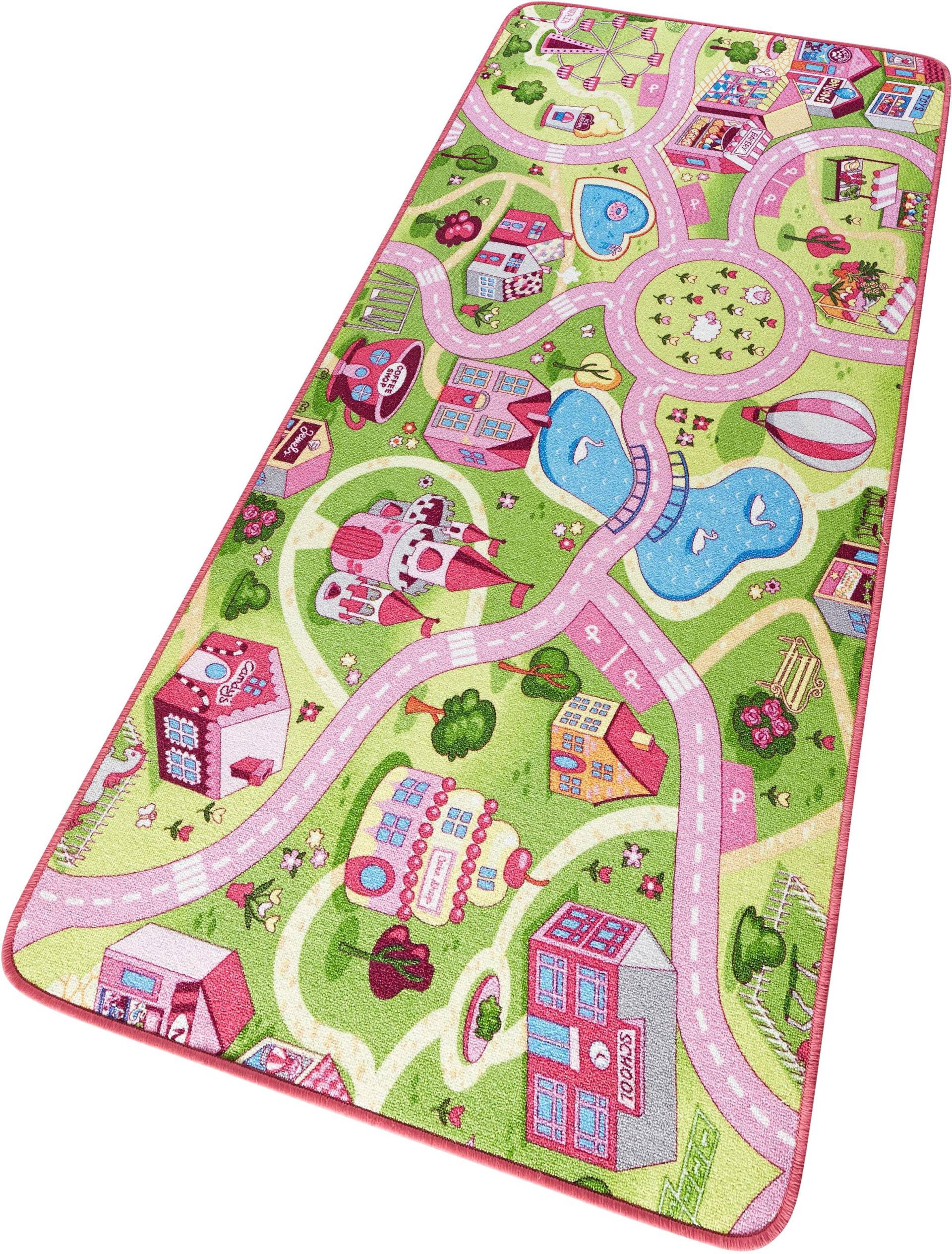 HANSE Home Kinderteppich »Sweettown«, rechteckig, 7 mm Höhe, Kurzflor, Strassen-Spielteppich, Spielunterlage, Kinderzimmer von HANSE Home