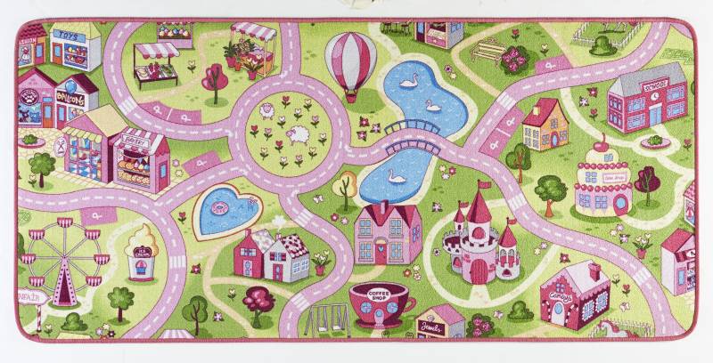 HANSE Home Kinderteppich »Sweettown«, rechteckig, 7 mm Höhe, Kurzflor, Strassen-Spielteppich, Spielunterlage, Kinderzimmer von HANSE Home