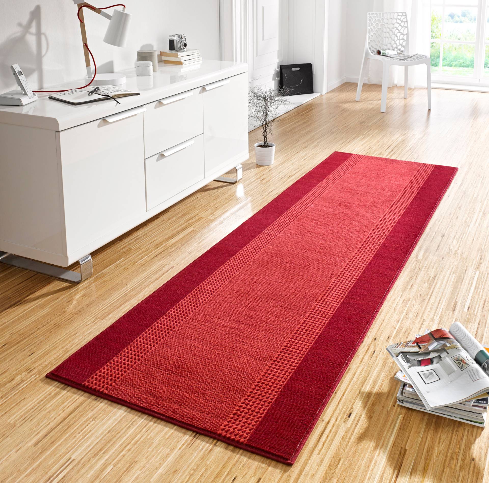 HANSE Home Teppich »Band«, rechteckig, 9 mm Höhe, Kurzflor, weich, Läufer Grössen, Wohnzimmer, Schlafzimmer, Esszimmer HANSE Home Teppich »Band«, rechteckig, 9 mm Höhe, Kurzflor, weich, Läufer Grössen, Wohnzimmer, Schlafzimmer, Esszimmer von HANSE Home