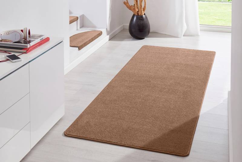 HANSE Home Teppich »Fancy«, rechteckig, 7 mm Höhe, Kurzflor, Läufer, uni, gekettelt, Wohnzimmer, Schlafzimmer, Esszimmer von HANSE Home