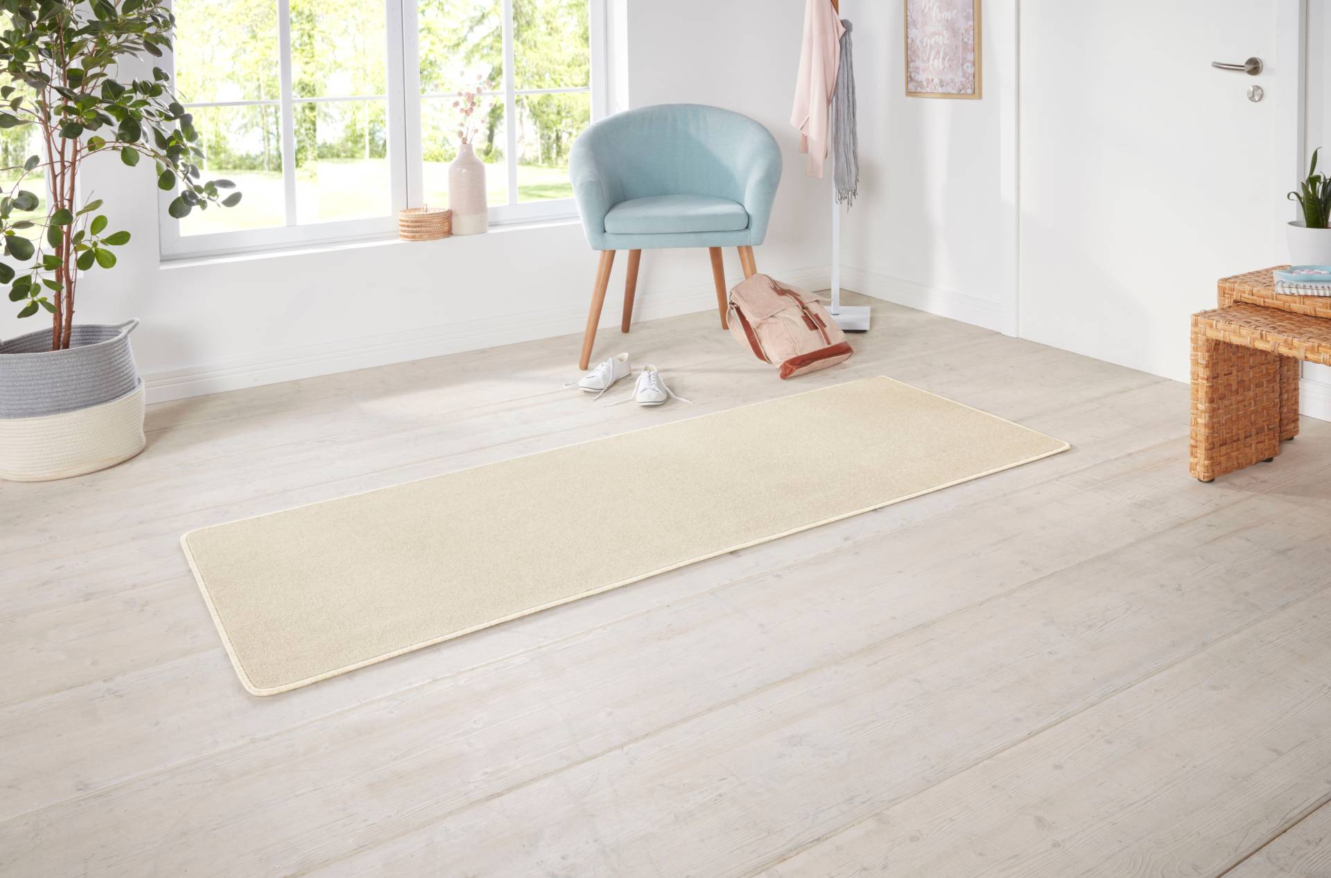 HANSE Home Teppich »Shashi«, rechteckig, 8,5 mm Höhe, Kurzflor, Unifarben, Läufer, weich, Esszimmer, Kinderzimmer, Flur von HANSE Home