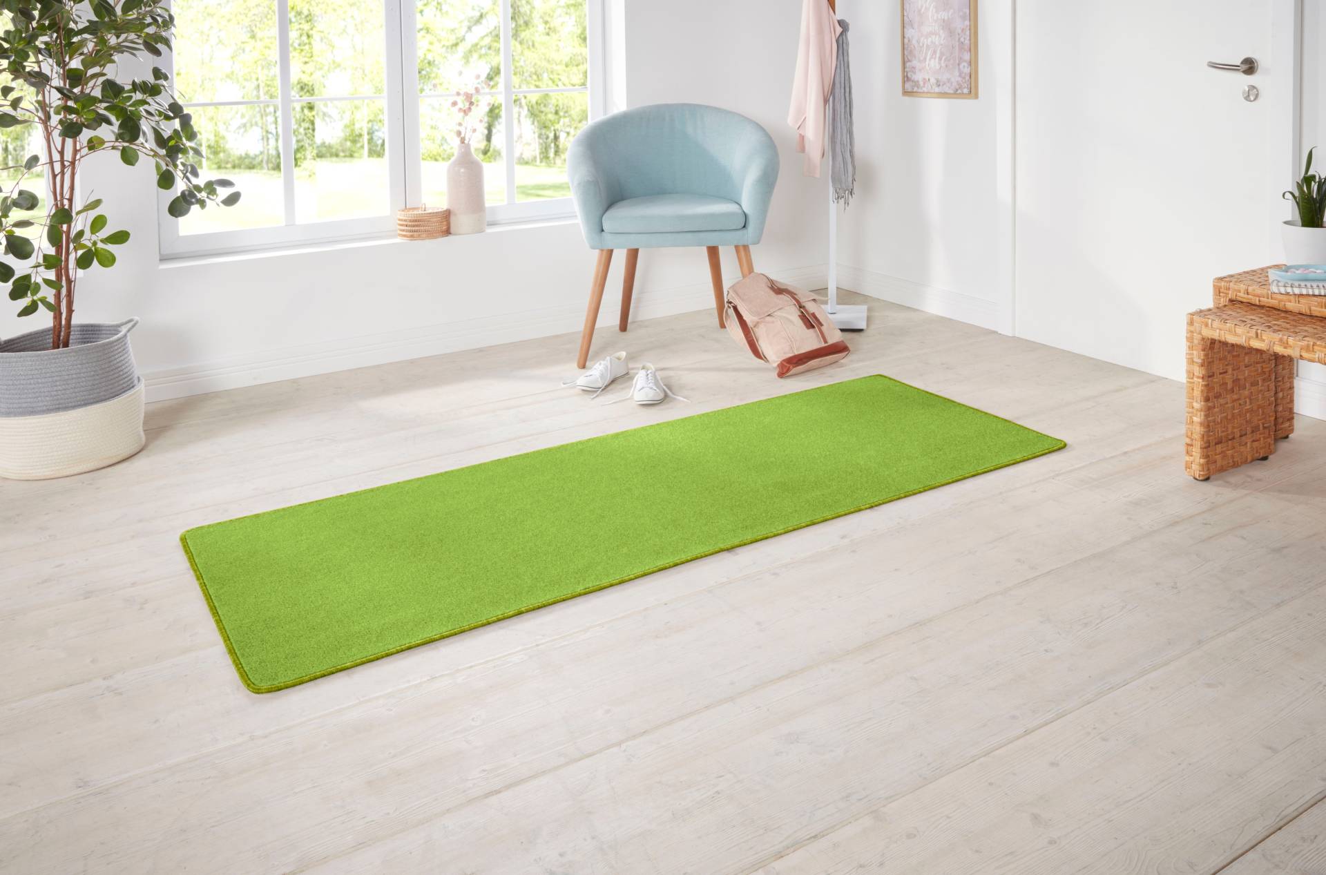 HANSE Home Teppich »Shashi«, rechteckig, 8,5 mm Höhe, Kurzflor, Unifarben, Läufer, weich, Esszimmer, Kinderzimmer, Flur HANSE Home Teppich »Shashi«, rechteckig, 8,5 mm Höhe, Kurzflor, Unifarben, Läufer, weich, Esszimmer, Kinderzimmer, Flur von HANSE Home