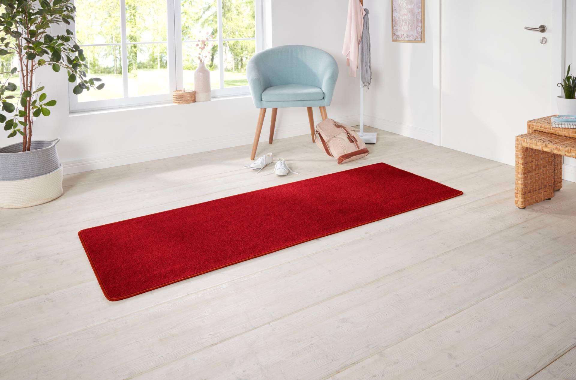 HANSE Home Teppich »Shashi«, rechteckig, 8,5 mm Höhe, Kurzflor, Unifarben, Läufer, weich, Esszimmer, Kinderzimmer, Flur von HANSE Home