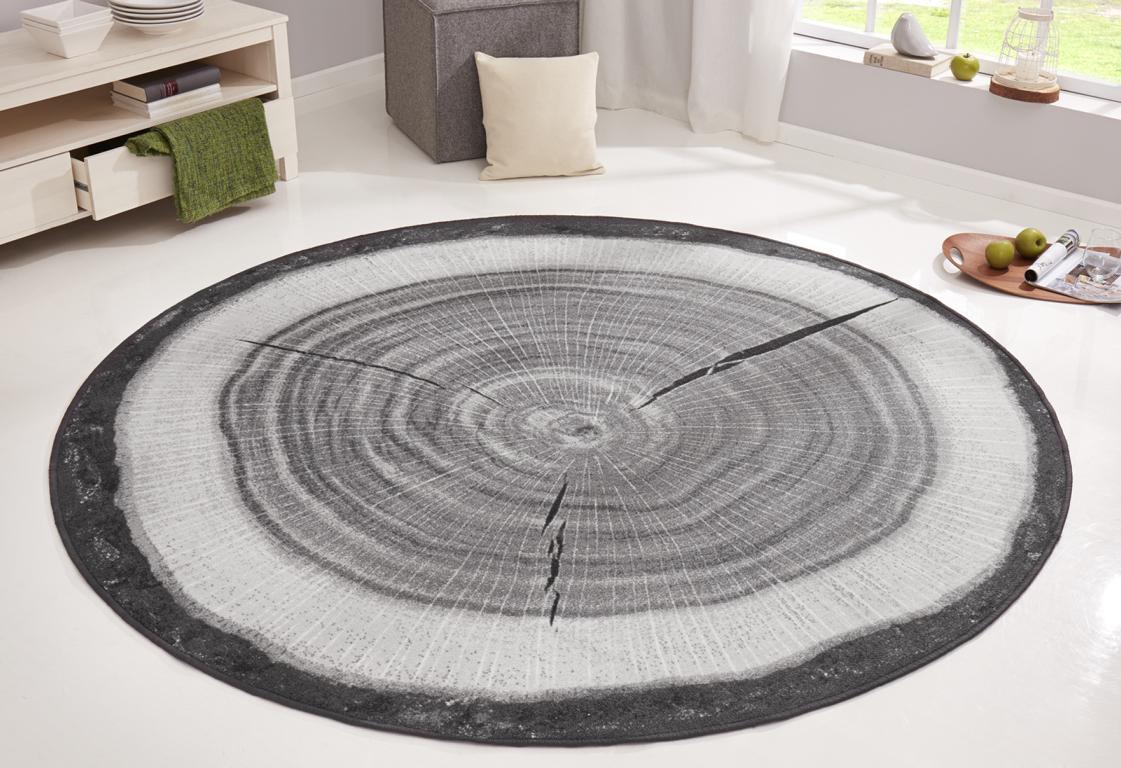 HANSE Home Teppich »Baumstamm«, rund, 6 mm Höhe, Holz Optik, Natur, Rutschfest, Wohnzimmer, Schlafzimmer, Esszimmer HANSE Home Teppich »Baumstamm«, rund, 6 mm Höhe, Holz Optik, Natur, Rutschfest, Wohnzimmer, Schlafzimmer, Esszimmer von HANSE Home