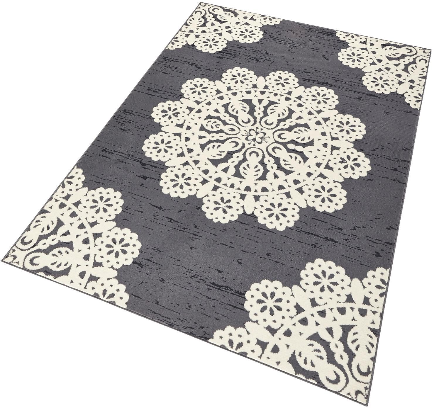 HANSE Home Teppich »Lace«, rechteckig, 9 mm Höhe, Kurzflor, Florales Motiv, ringsum gekettelt, Mandala HANSE Home Teppich »Lace«, rechteckig, 9 mm Höhe, Kurzflor, Florales Motiv, ringsum gekettelt, Mandala von HANSE Home