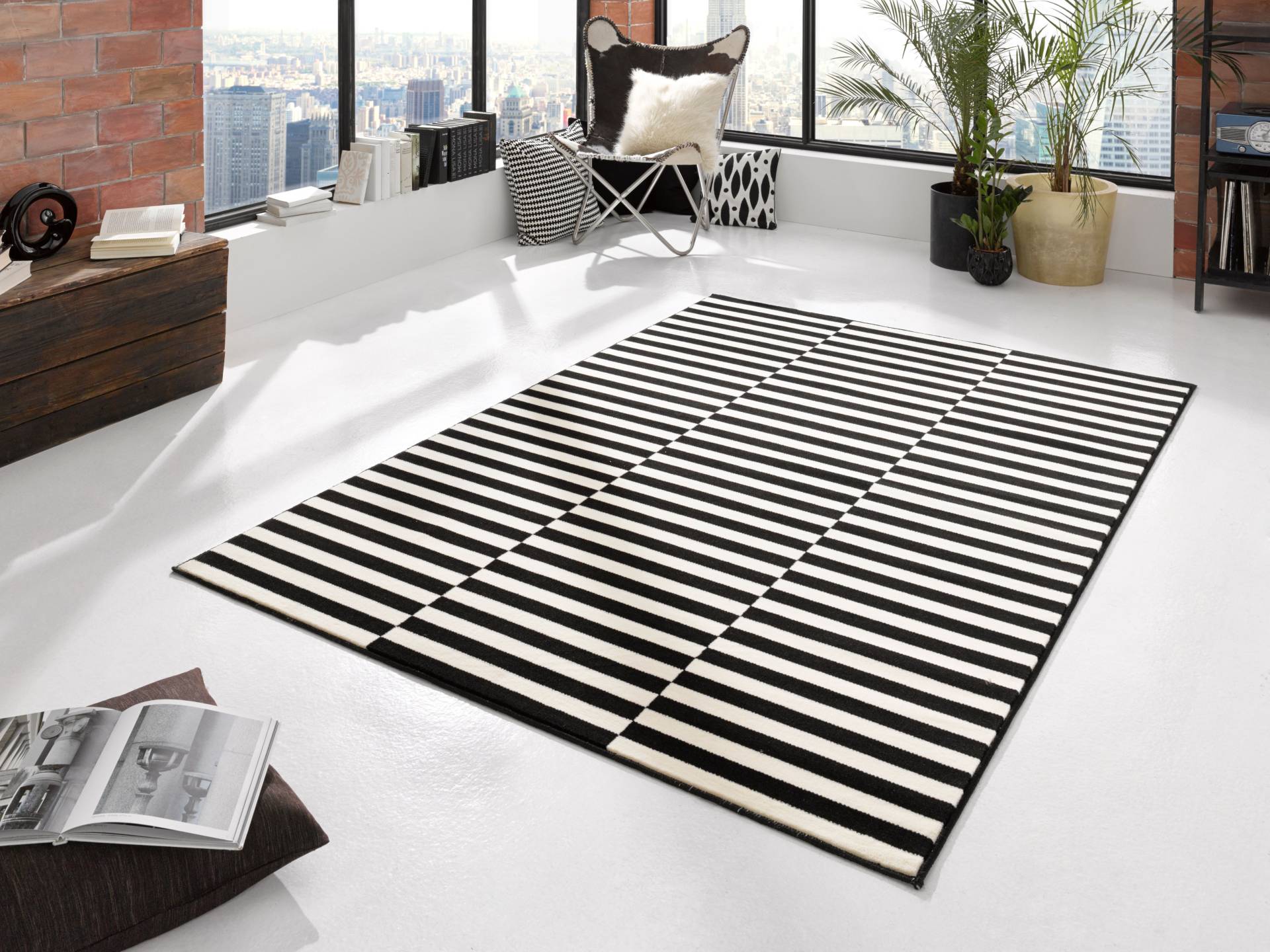 HANSE Home Teppich »Panel«, rechteckig, 9 mm Höhe, Kurzflor, Läufer, Streifen, Linien, ringsum gekettelt, robust HANSE Home Teppich »Panel«, rechteckig, 9 mm Höhe, Kurzflor, Läufer, Streifen, Linien, ringsum gekettelt, robust von HANSE Home