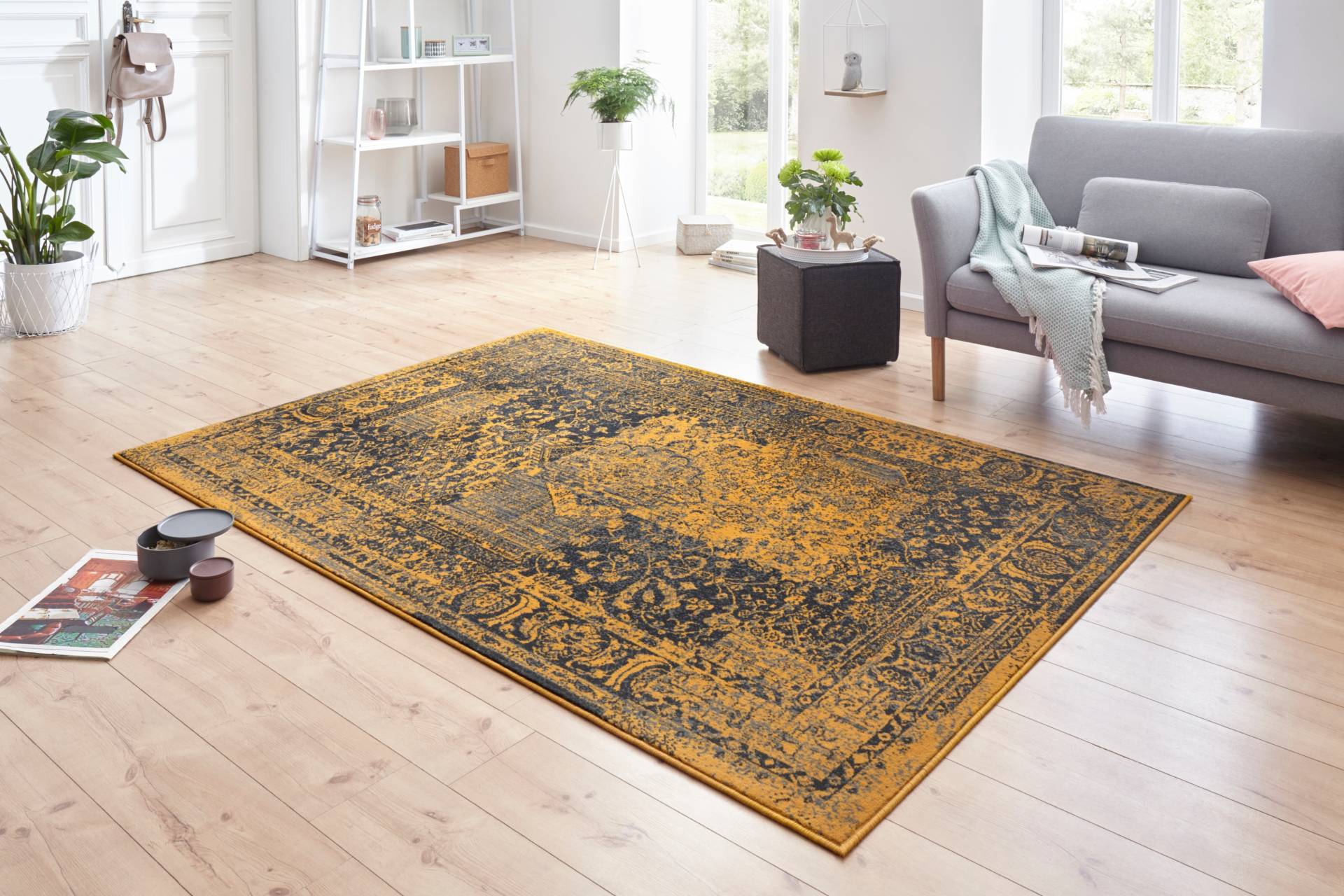 HANSE Home Teppich »Plume«, rechteckig, 9 mm Höhe, Kurzflor, Used-Look, Teppich, Vintage, Esszimmer, Wohnzimmer, Flur HANSE Home Teppich »Plume«, rechteckig, 9 mm Höhe, Kurzflor, Used-Look, Teppich, Vintage, Esszimmer, Wohnzimmer, Flur von HANSE Home