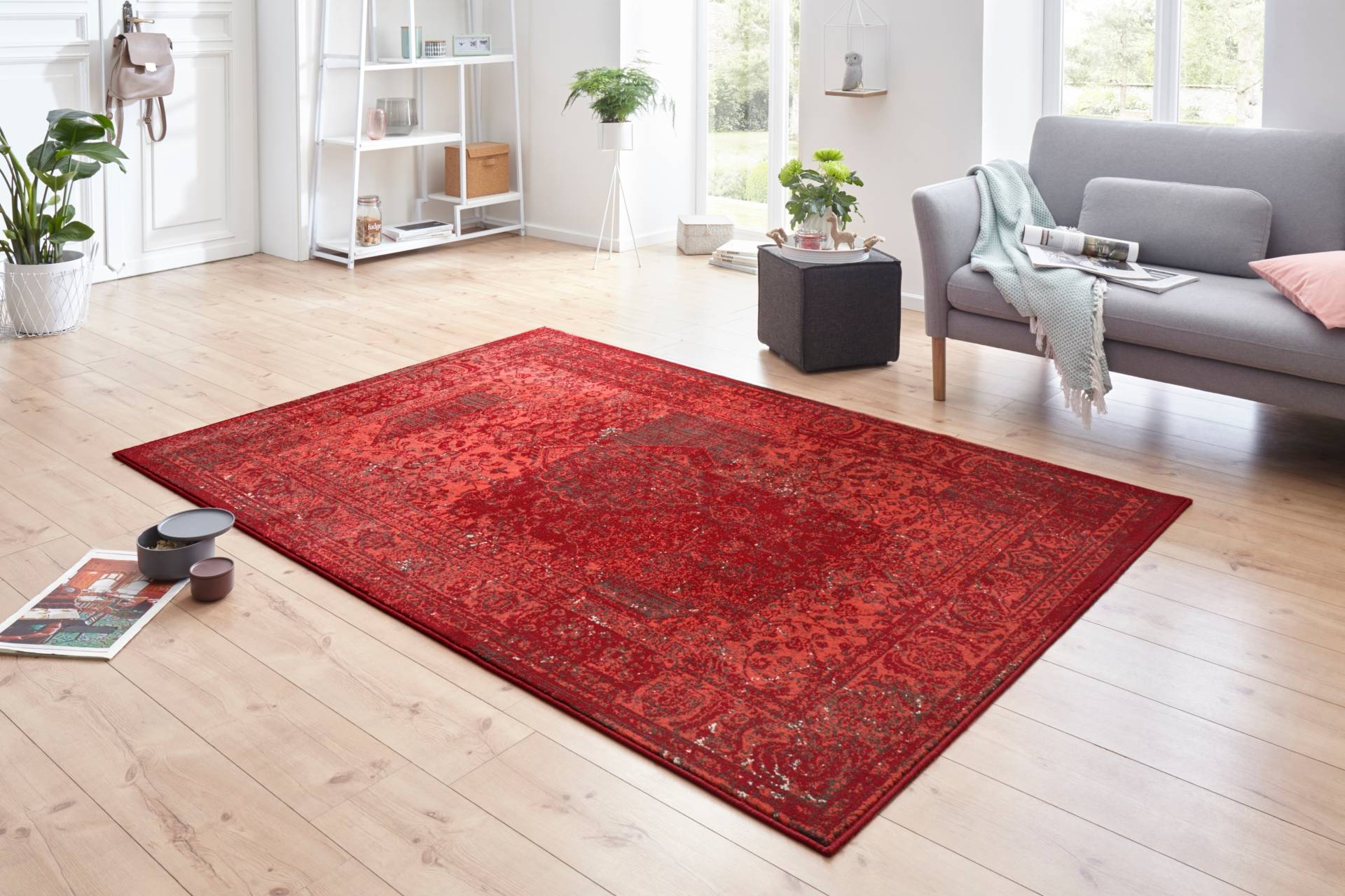 HANSE Home Teppich »Plume«, rechteckig, 9 mm Höhe, Kurzflor, Used-Look, Teppich, Vintage, Esszimmer, Wohnzimmer, Flur HANSE Home Teppich »Plume«, rechteckig, 9 mm Höhe, Kurzflor, Used-Look, Teppich, Vintage, Esszimmer, Wohnzimmer, Flur von HANSE Home