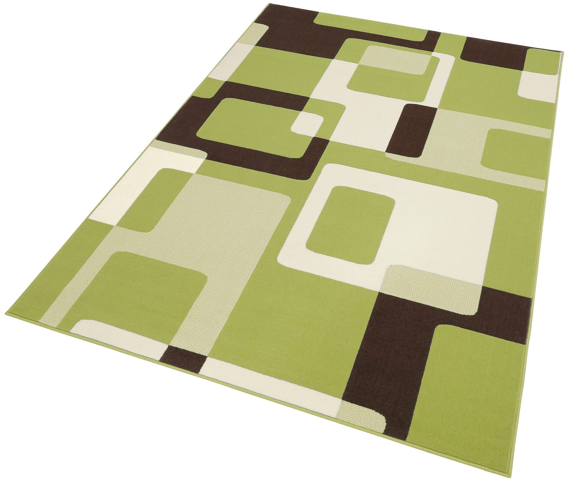 HANSE Home Teppich »Retro«, rechteckig, 9 mm Höhe, Kurzflor, Grafisches Muster, Gekettelt, Robust, Pflegeleicht HANSE Home Teppich »Retro«, rechteckig, 9 mm Höhe, Kurzflor, Grafisches Muster, Gekettelt, Robust, Pflegeleicht von HANSE Home
