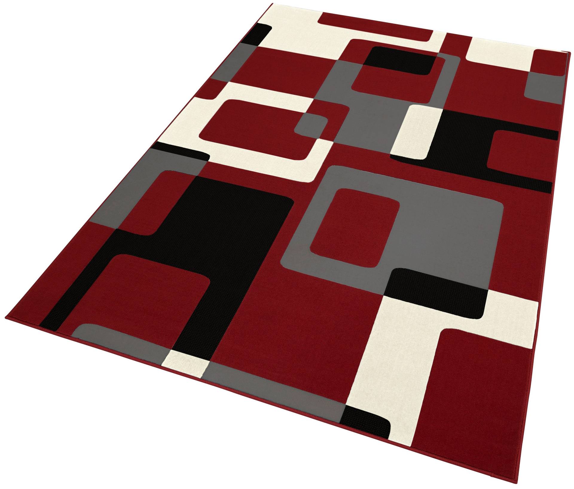 HANSE Home Teppich »Retro«, rechteckig, 9 mm Höhe, Kurzflor, Grafisches Muster, Gekettelt, Robust, Pflegeleicht HANSE Home Teppich »Retro«, rechteckig, 9 mm Höhe, Kurzflor, Grafisches Muster, Gekettelt, Robust, Pflegeleicht von HANSE Home