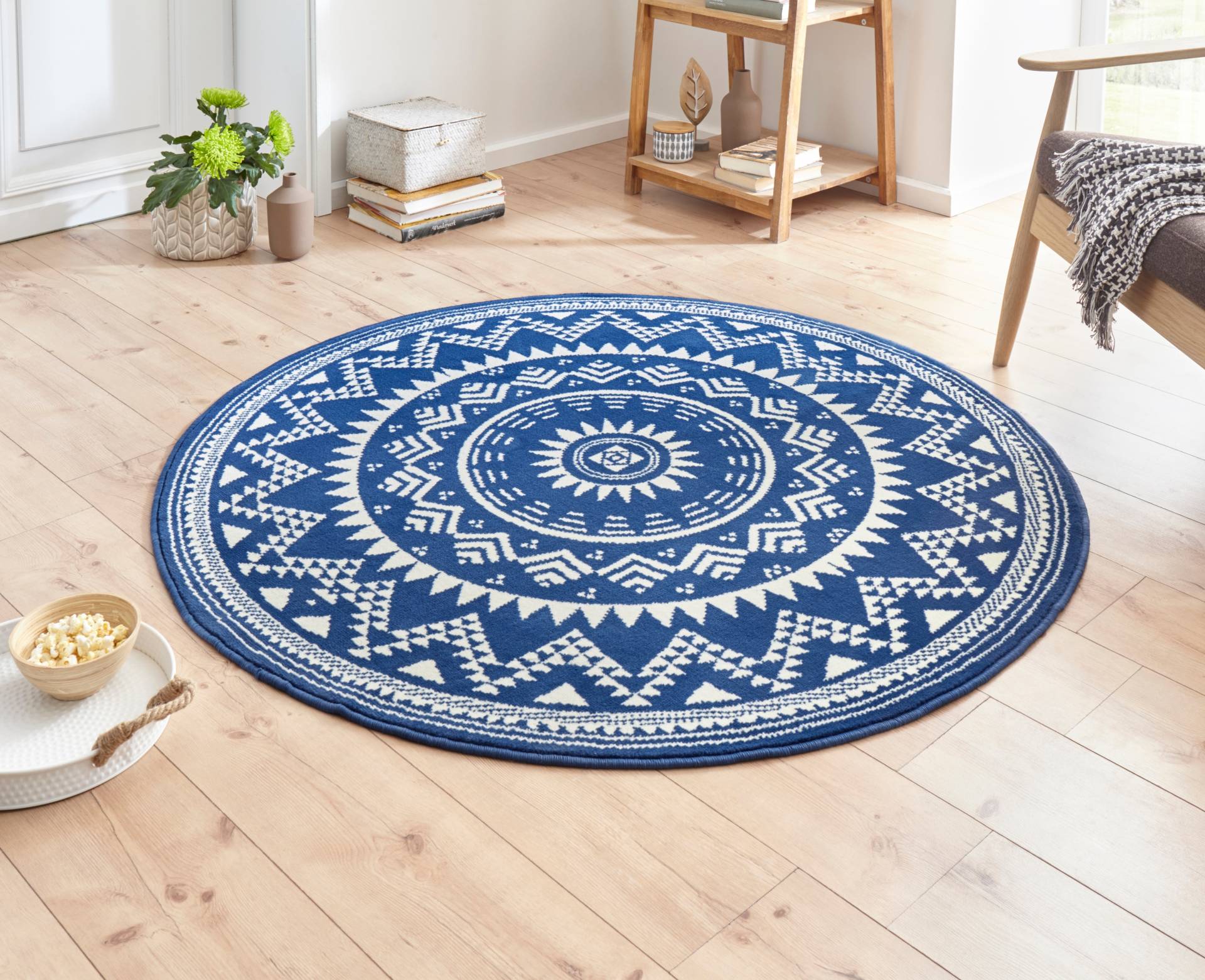 HANSE Home Teppich »Valencia«, rund, Kurzflor, Modern, Vintage, Mandala, Wohnzimmer, Kinderzimmer, Flur von HANSE Home