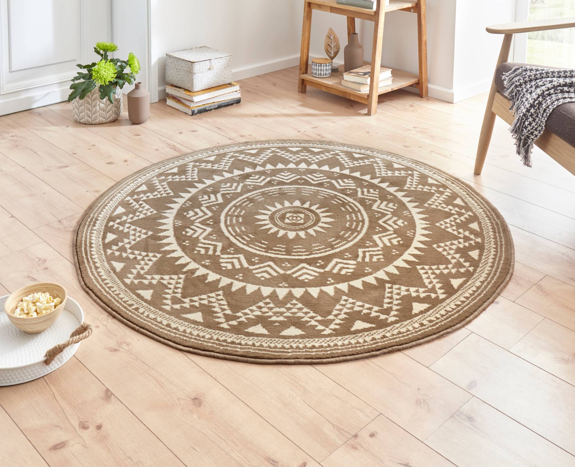 HANSE Home Teppich »Valencia«, rund, 9 mm Höhe, Kurzflor, Modern, Vintage, Mandala, Wohnzimmer, Kinderzimmer, Flur HANSE Home Teppich »Valencia«, rund, 9 mm Höhe, Kurzflor, Modern, Vintage, Mandala, Wohnzimmer, Kinderzimmer, Flur von HANSE Home