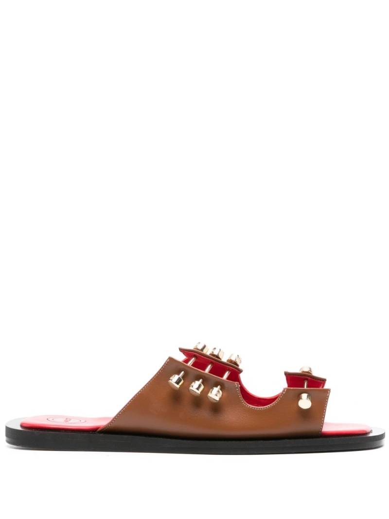 HARDOT Move On leather sandals - Brown von HARDOT