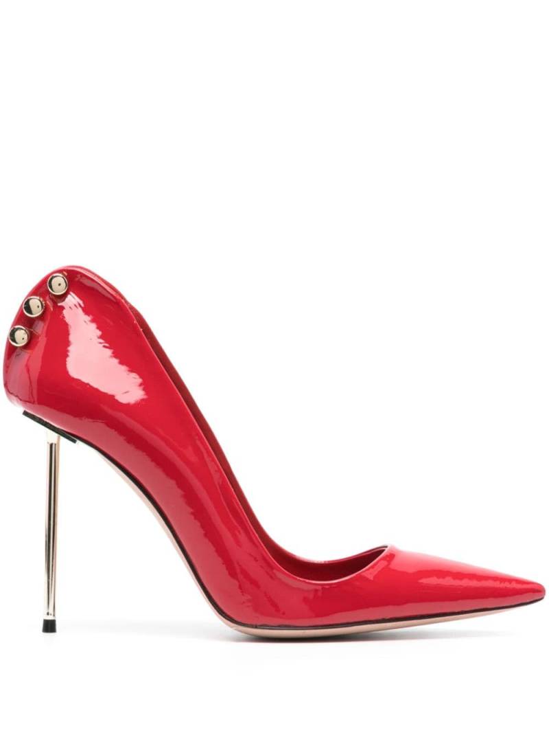 HARDOT Supreme Ass Metallic-heel 101mm patent-finish pumps - Red von HARDOT