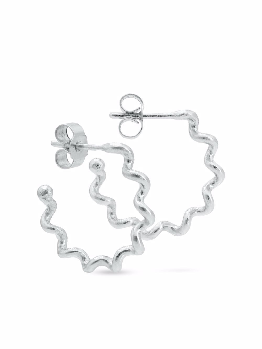 HARRIET MORRIS Baby Twist hoop earrings - Silver von HARRIET MORRIS